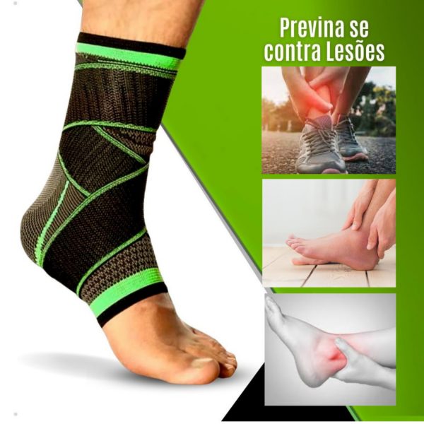 Cópia de Kit Par Tornozeleira Compressão Ortopédica Ajustável Elástica Proteção Alívio de Dor (1)